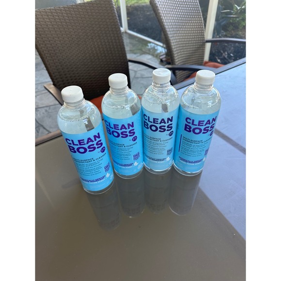 Clean Boss Other - Clean Boss Multi Surface Disinfectant Cleaner 4 Pack Kills Germs Virus Bacteria